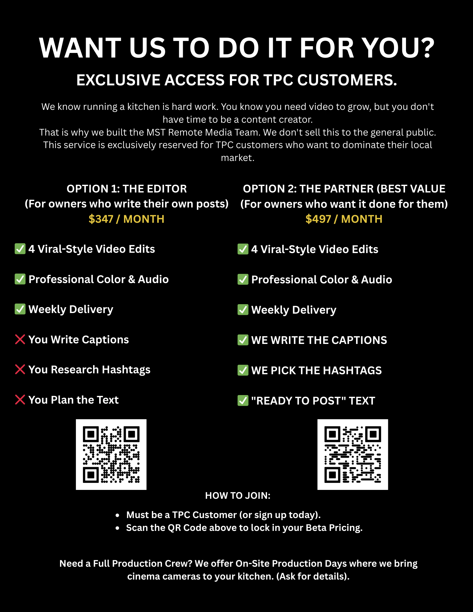 Want Us To Do It For You?